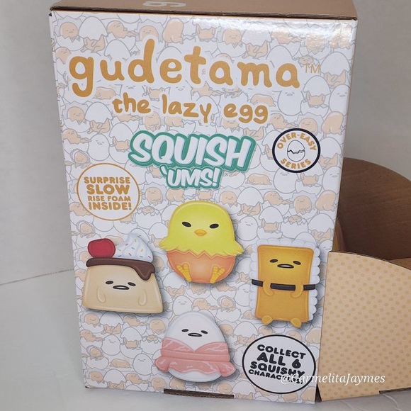GUDETAMA 🍳 Lazy Egg Mystery Squishums Over Easy Series Surprise Squishy - Picture 2 of 9